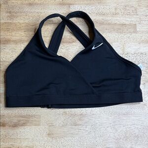 Nike Women's Black Cross-Strap Sports Bra lined no pads